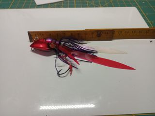 Jig de pesca rojo-morado SHIMANO 60gr