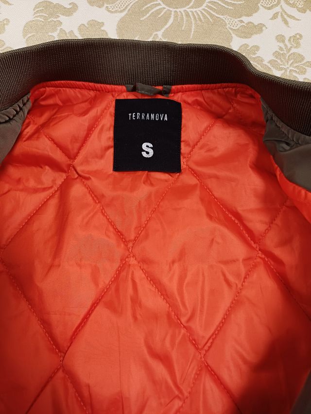 Bomber Terranova colore verde/arancione taglia S.