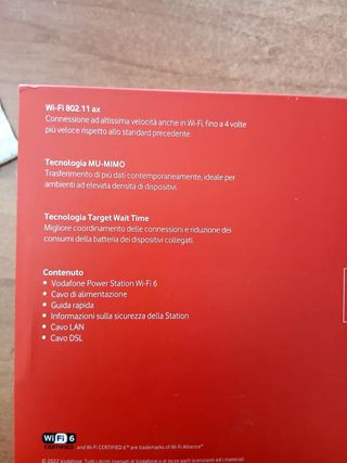 Modem Vodafone Wi-Fi 6 Power Station SHG3060 ADSL