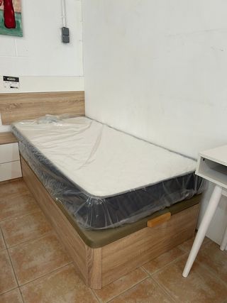 CANAPE ABATIBLE 90x190 + COLCHON VISCO 20cm NUEVO