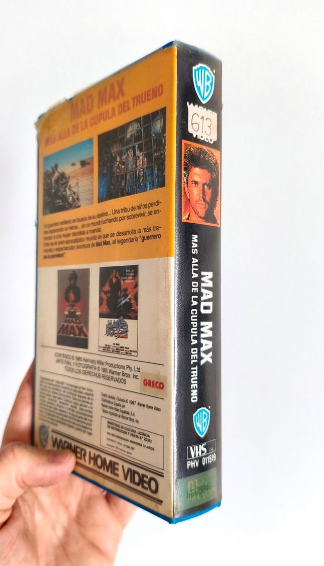 MAD MAX 3 Más Allá Cúpula del Trueno VHS