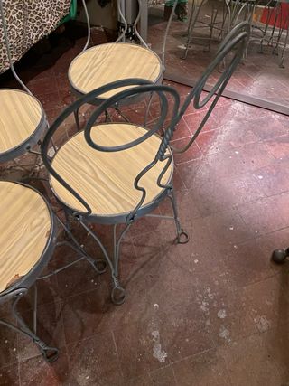 Sillas forjadas metal