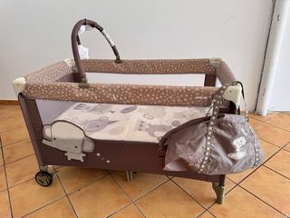 Cuna viaje bebé 2 alturas