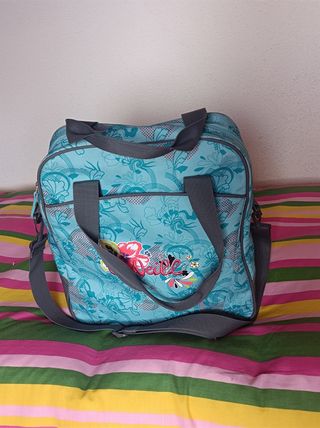Bolso bandolera infantil con estampado azul