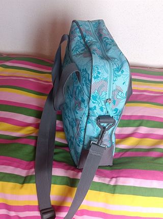 Bolso bandolera infantil con estampado azul