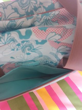 Bolso bandolera infantil con estampado azul