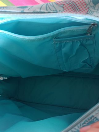 Bolso bandolera infantil con estampado azul