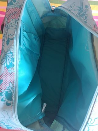 Bolso bandolera infantil con estampado azul