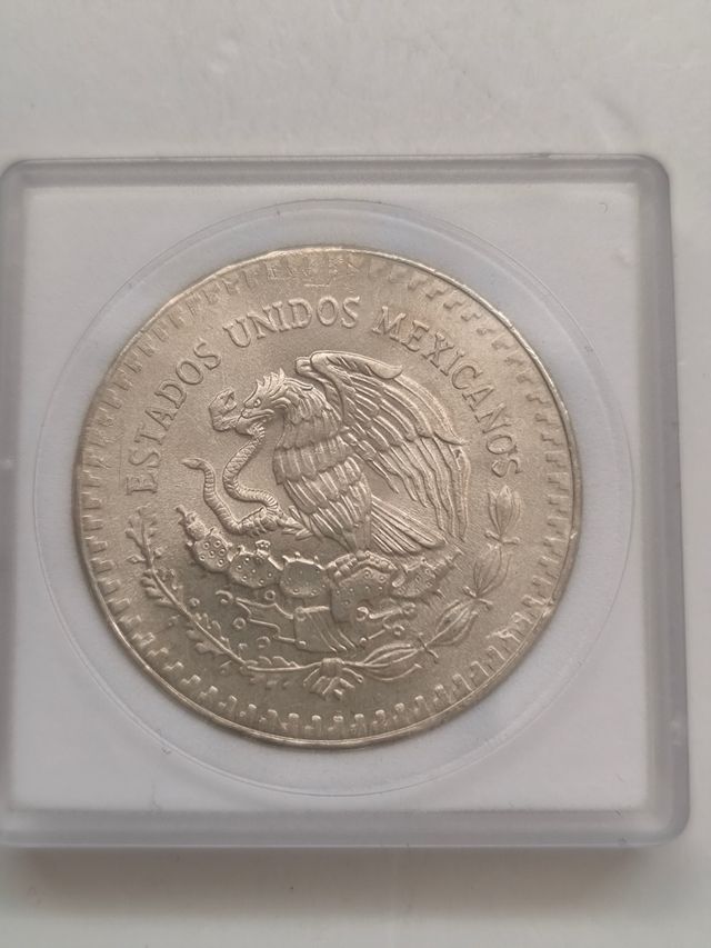 Moneda Onza libertad México 1985 plata