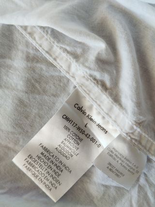 Camisa algodón Calvin Klein Jeans