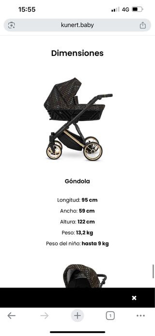 Carro bebe 3 piezas 