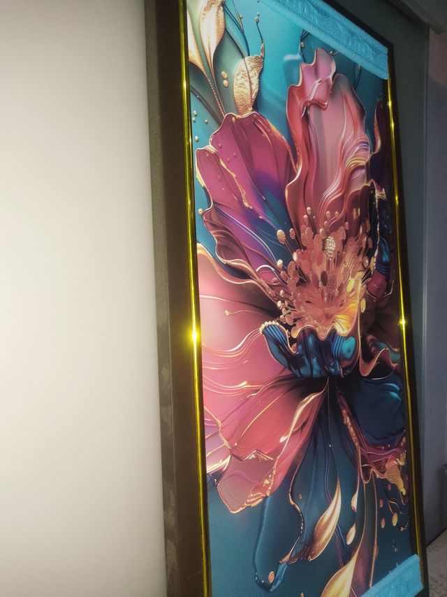 Cuadro marco Lienzo vinílico Flor salvaje y vida