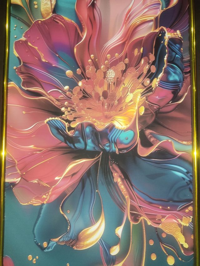 Cuadro marco Lienzo vinílico Flor salvaje y vida