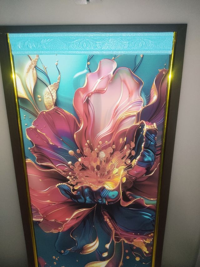 Cuadro marco Lienzo vinílico Flor salvaje y vida