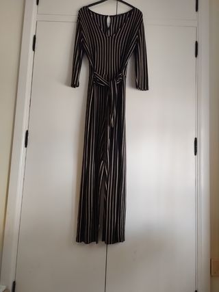 Mono rayas beige-negro