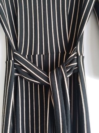 Mono rayas beige-negro