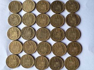 25 Monedas 1 Peseta Juan Carlos I