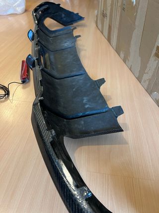 Difusor trasero fibra de carbono para Audi A5