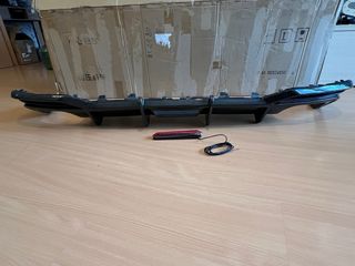 Difusor trasero fibra de carbono para Audi A5