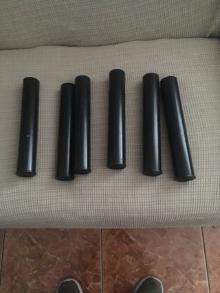 6 Patas somier - Negro