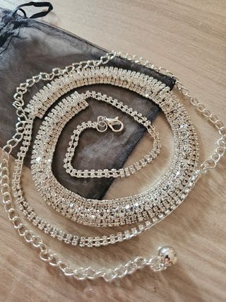 Cintura color argento