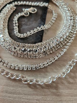 Cintura color argento