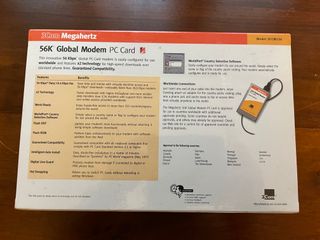 modem 56k pc card