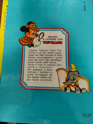 libretto imparo a leggere con Topolino Walt Disney