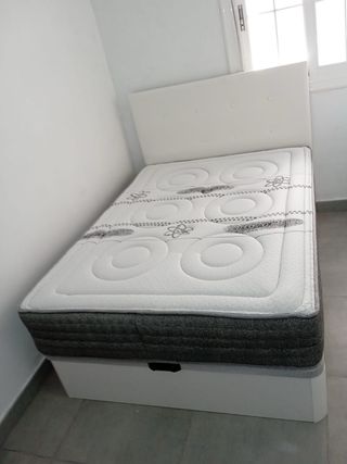 Canapé blanco de madera - Cama individual