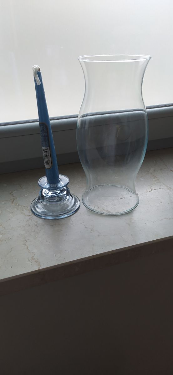 Portacandele vetro blu - Home Harmonies