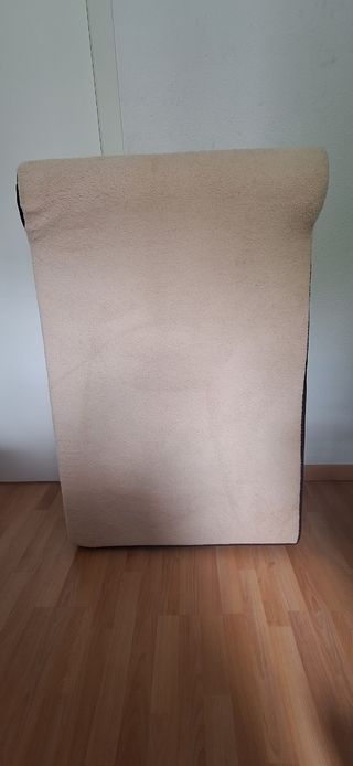 Cama ortopédica perro beige-marrón