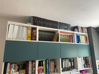 Armarios BESTA IKEA turquesa (4)