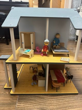 Casa muñecas/os madera juguetes niños