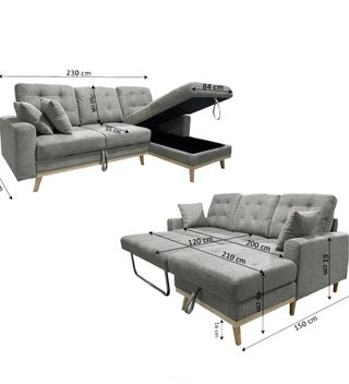 SOFA CHAIELONGUE CON CAMA Y ARCON - SE PUEDE VER