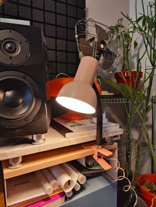 Flexo vintage rosa pinza