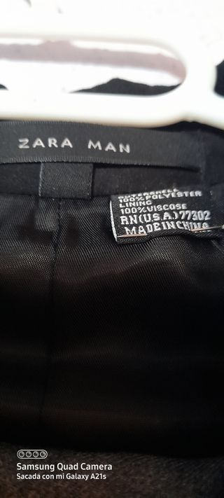 Chaqueta traje Zara negra - Talla L