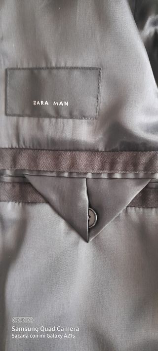Chaqueta traje Zara negra - Talla L