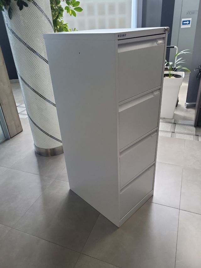 Archivador metálico Bisley gris - 4 cajones