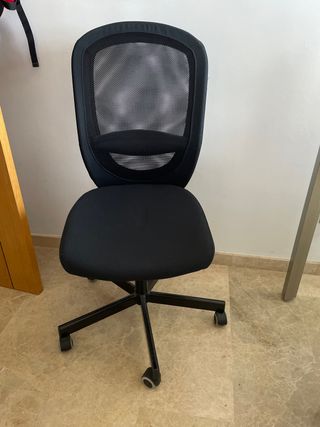 Silla oficina giratoria negra