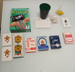 Juegos ruleta,póker, cartas y dados