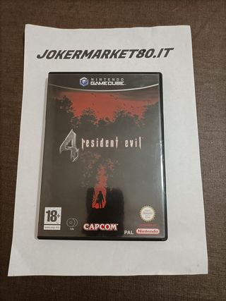 RESIDENT EVIL 4 NINTENDO GAMECUBE PAL ESP ROSSO