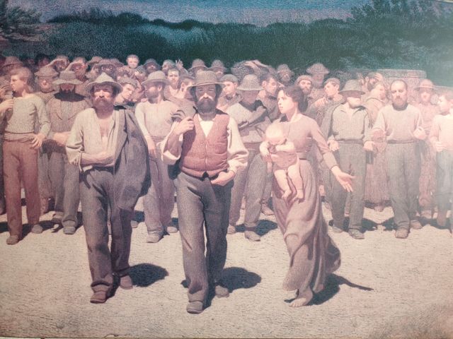 Stampa "Il Quarto Stato" di Pellizza da Volpedo