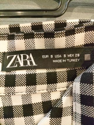 Falda cuadros vichy cinturon