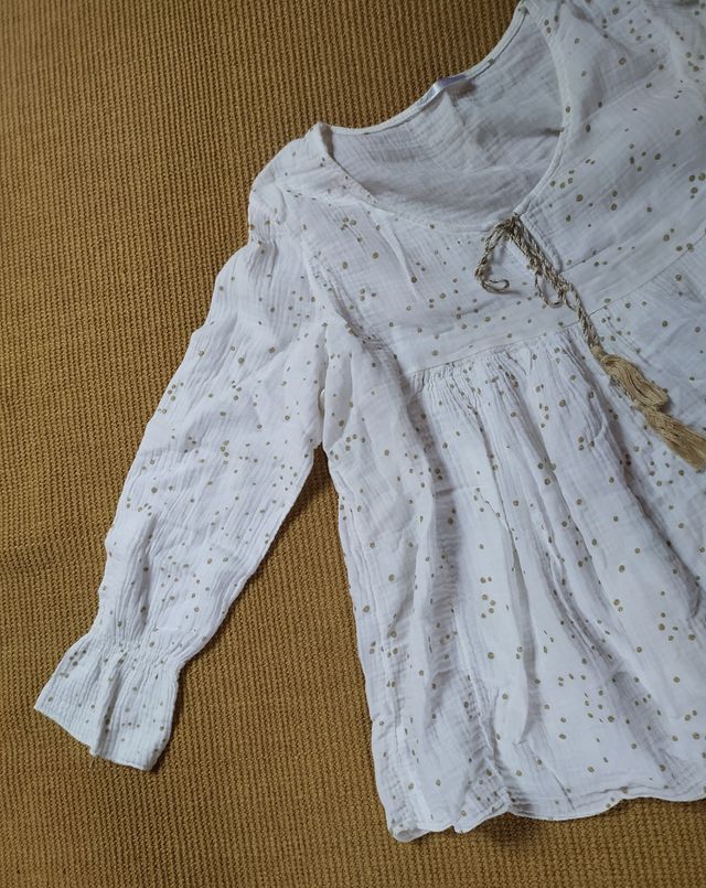 Blusa blanca talla L-XL