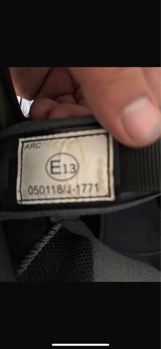 Casco moto mx force negro.