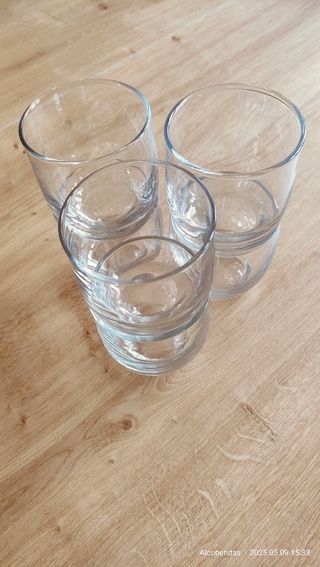 6 Vasos café vidrio transparentes