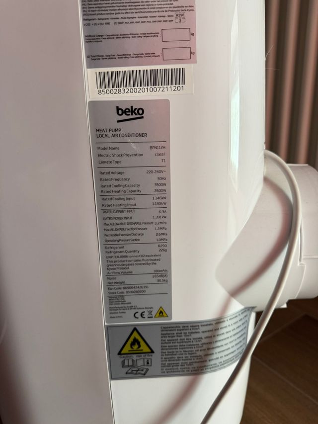 Beko BP112H Climatizzatore Portatile 12000 BTU