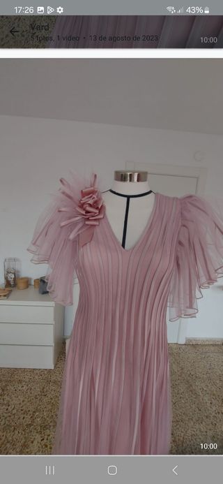 Vestido fiesta Talka rosa talla 44