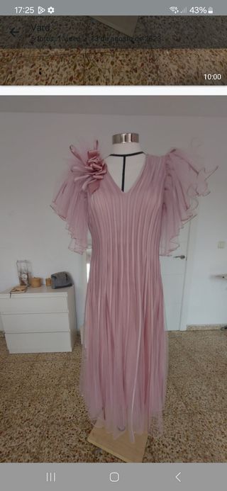 Vestido fiesta Talka rosa talla 44