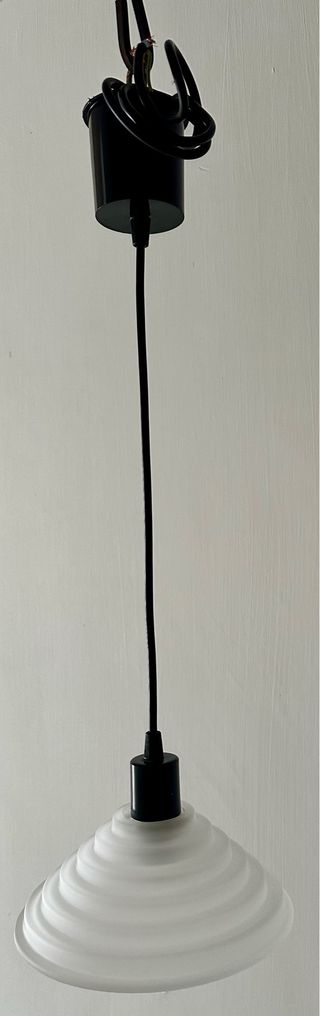 Punto luce a sospensione vetro bianco